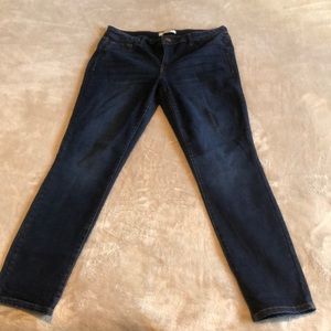 Dark wash skinny jeans